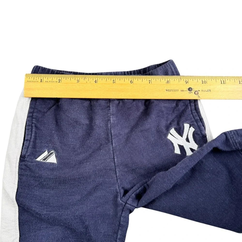 Majestic New York Yankees Navy Blue Striped‎ Sweatpants Size 12 Months MLB 232